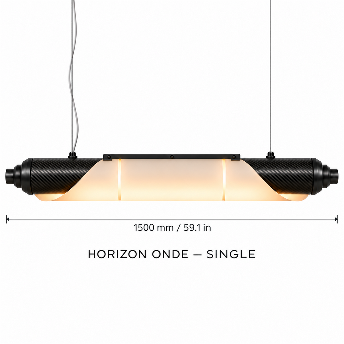HORIZON ONDE — 1500 mm — unité — suspension linéaire en carbone