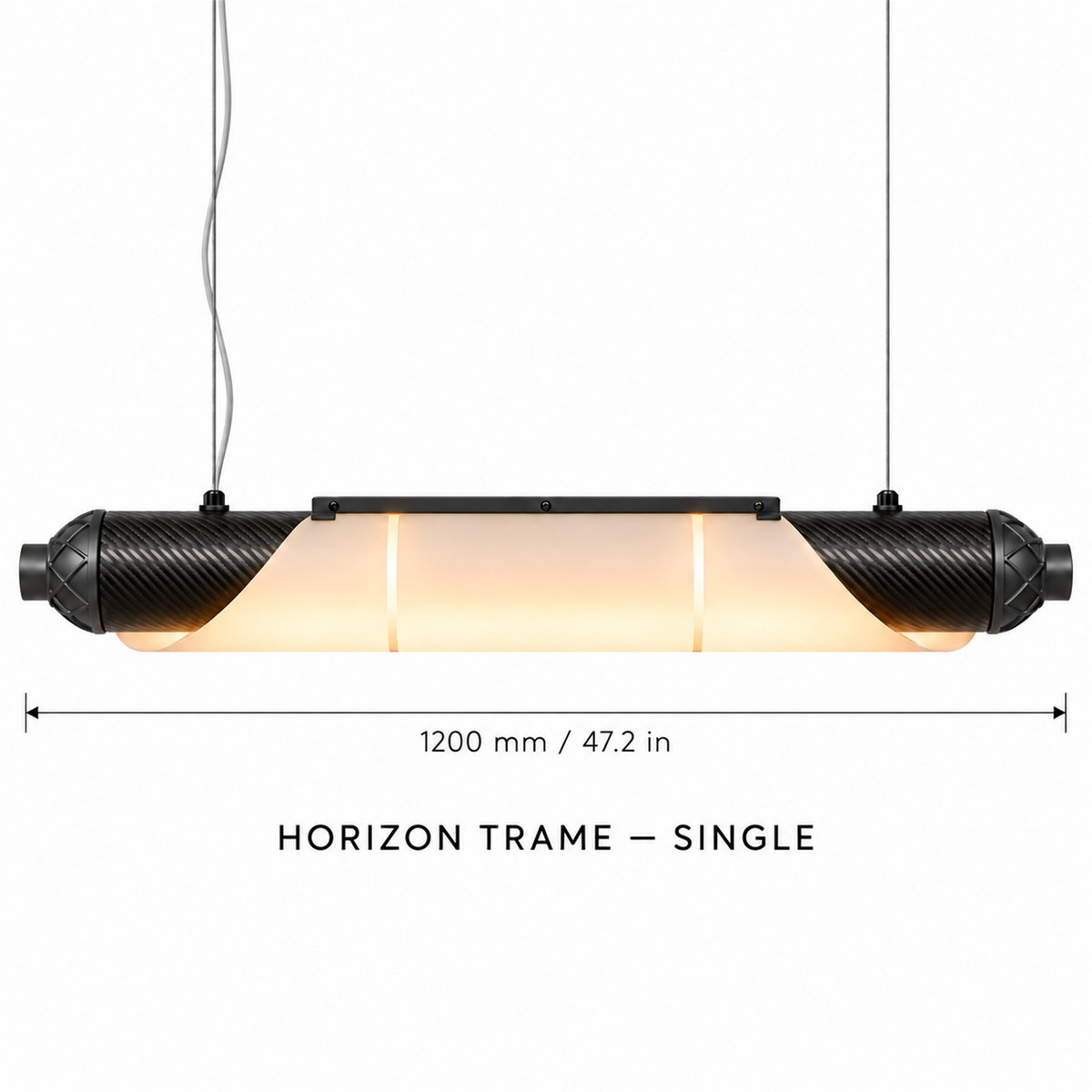 HORIZON TRAME — 1200 mm — unité — suspension linéaire en carbone