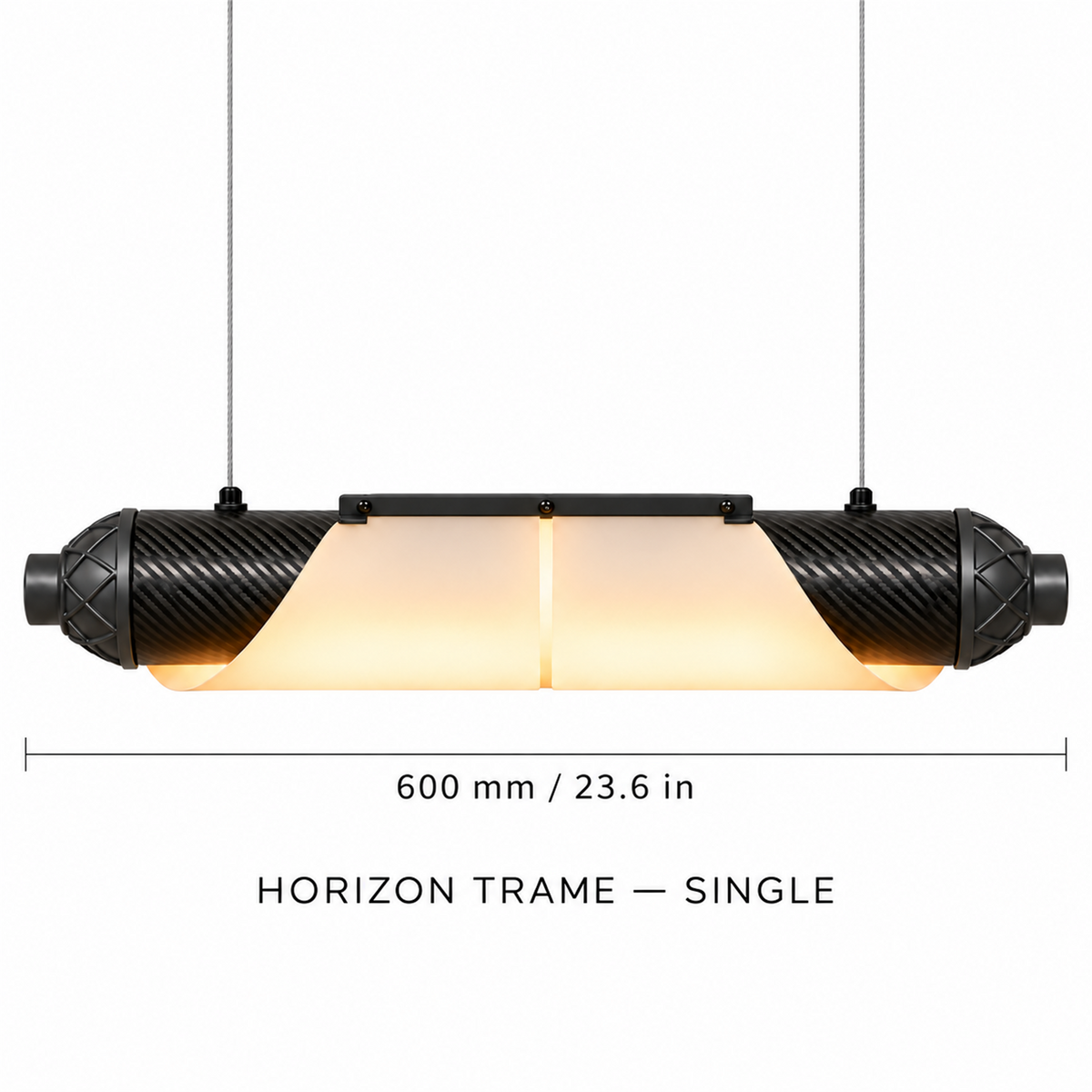 HORIZON TRAME — 600 mm — unité — suspension linéaire en carbone