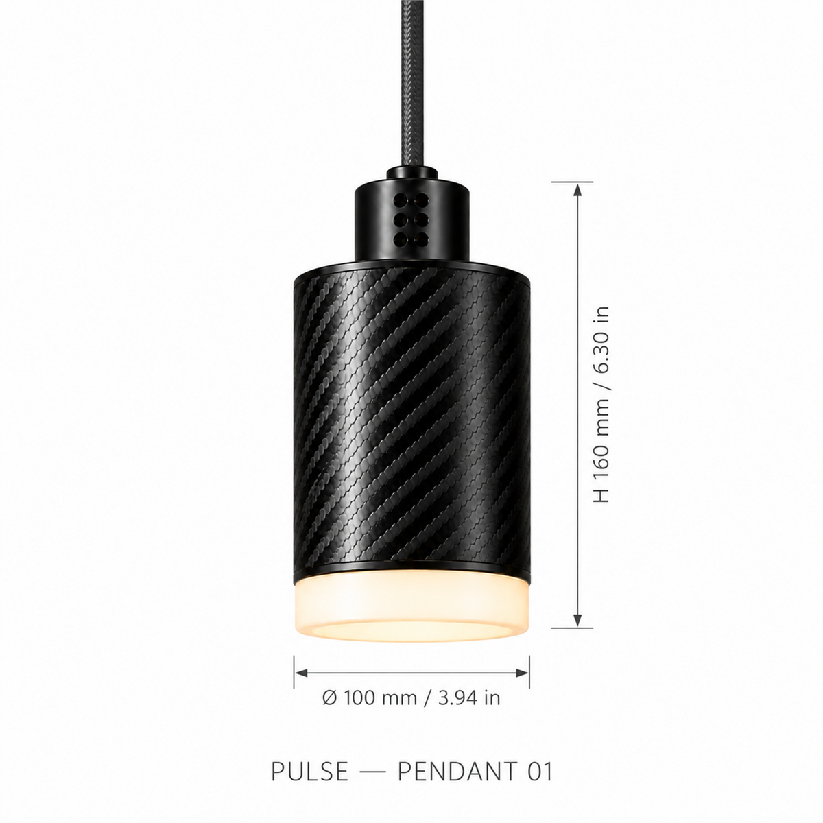 PULSE lustre 5 lumières — cotation Pendant 01