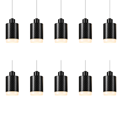 PULSE Lustre 10 — Pendant 01 — suspension en carbone