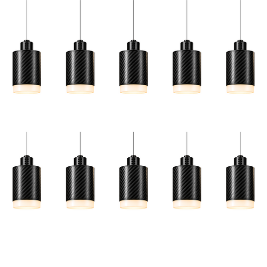 PULSE Lustre 10 — Pendant 01 — suspension en carbone
