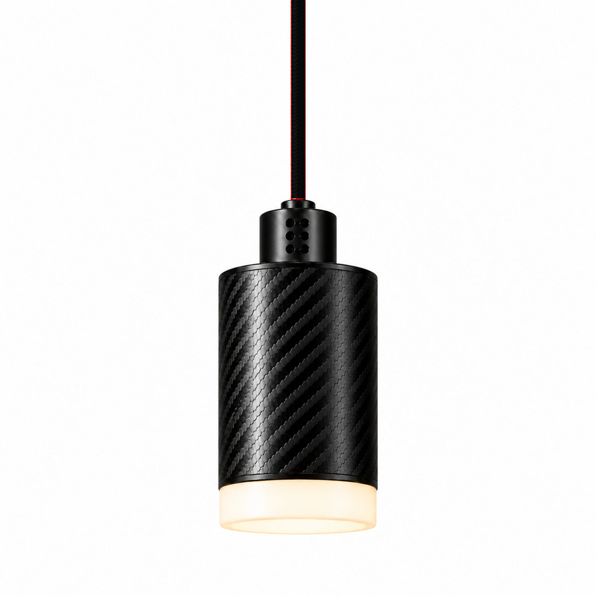 PULSE Pendant 01 — câble textile Noir