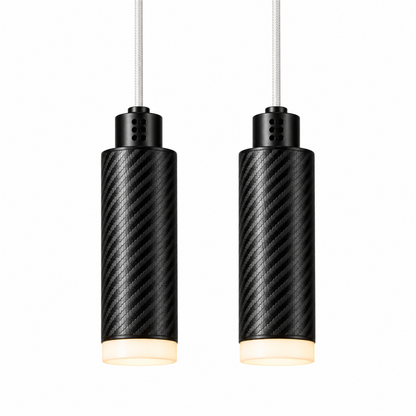 PULSE Pendant 02 — configuration Duo — suspension en carbone