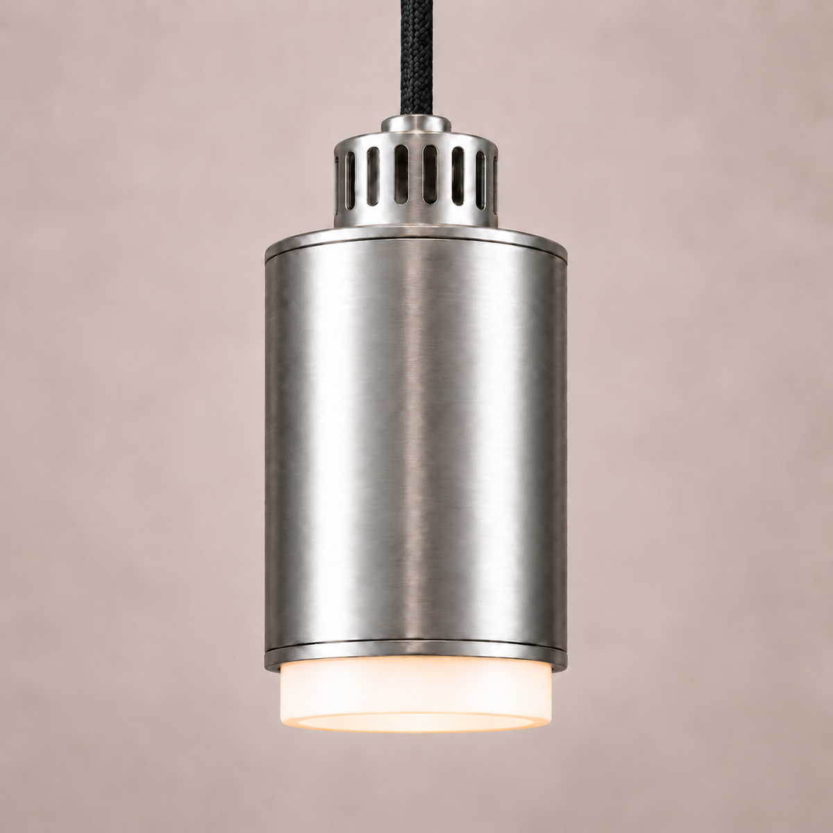 STRIA aluminium brossé, suspension simple