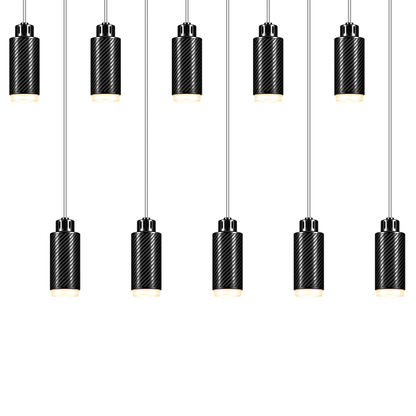 STRIA Lustre 10 — Pendant 02 — suspension en carbone