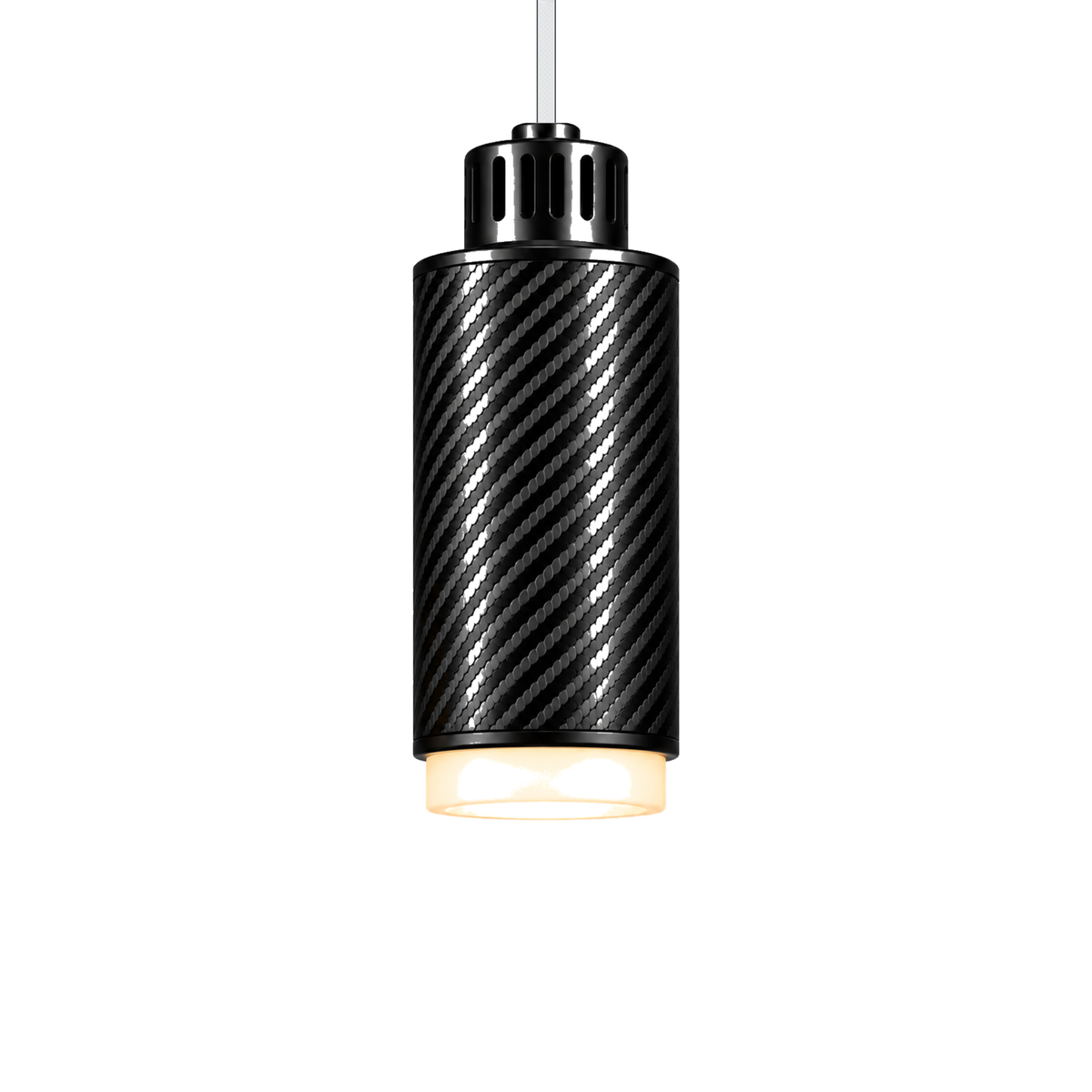 STRIA Pendant 02 — câble textile Blanc
