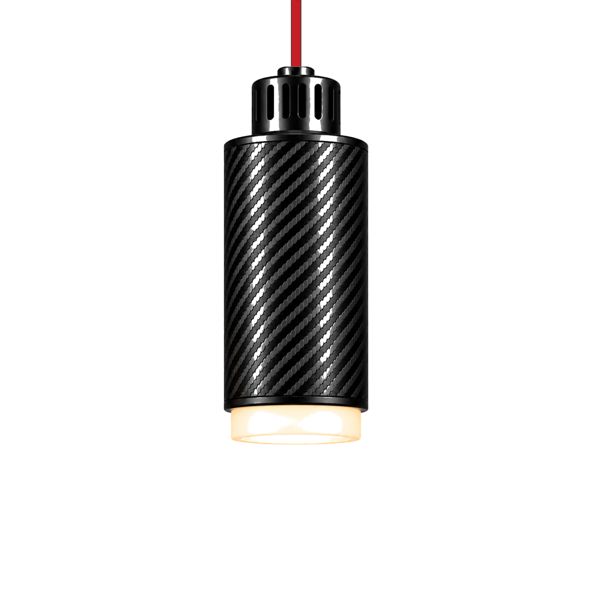 STRIA Pendant 02 — câble textile Rouge