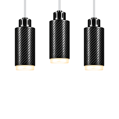 STRIA Pendant 02 — configuration Trio — suspension en carbone
