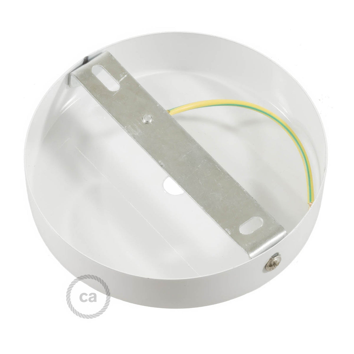 Rosace cylindrique blanc mat — Creative Cables